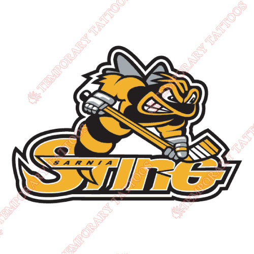 Sarnia Sting Customize Temporary Tattoos Stickers NO.7390